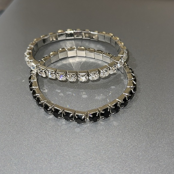 Set of jeweled tennis bracelets - Picture 1 of 2